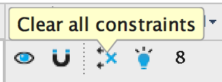 Clear all constraints