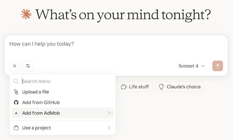 Add from AdMob